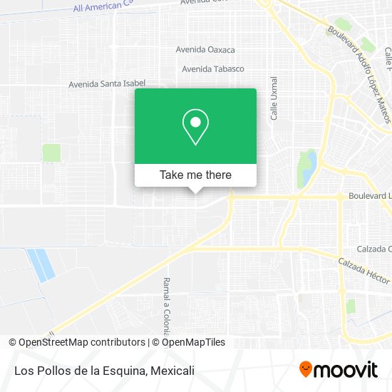 Mapa de Los Pollos de la Esquina