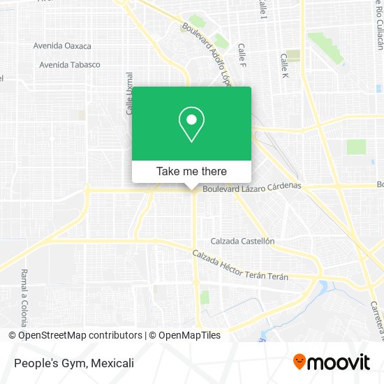 People's Gym map