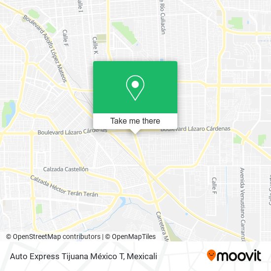 Auto Express Tijuana México T map