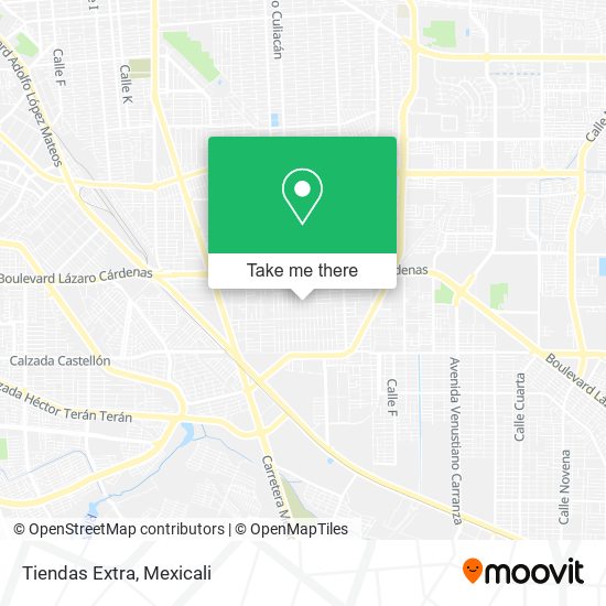 Mapa de Tiendas Extra