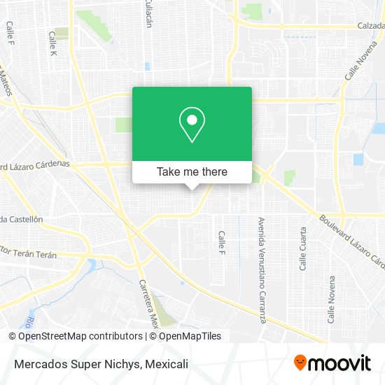 Mercados Super Nichys map
