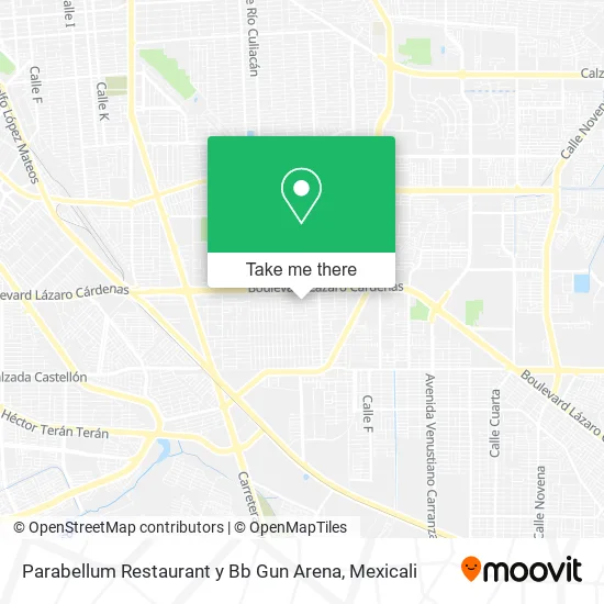 Mapa de Parabellum Restaurant y Bb Gun Arena