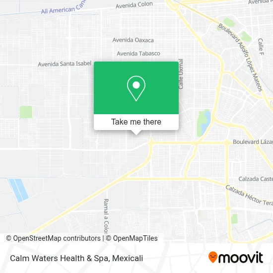 Calm Waters Health & Spa map