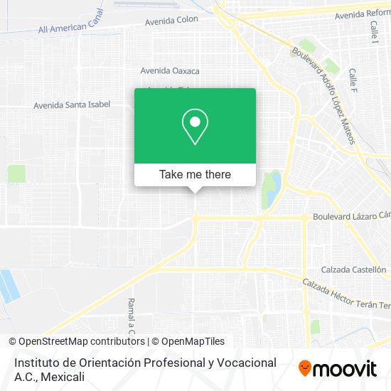 Mapa de Instituto de Orientación Profesional y Vocacional A.C.
