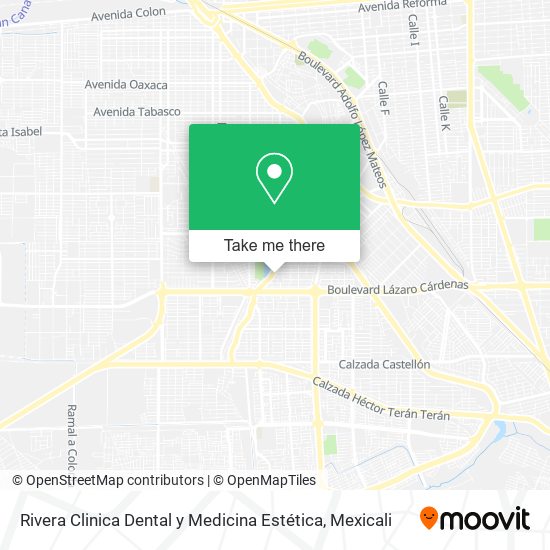 Rivera Clinica Dental y Medicina Estética map