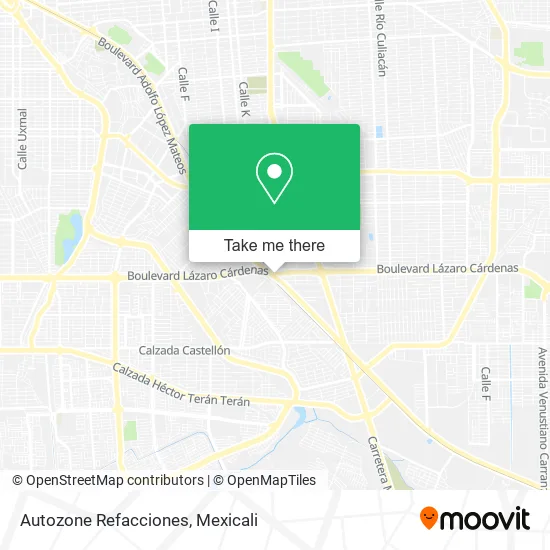 Autozone Refacciones map