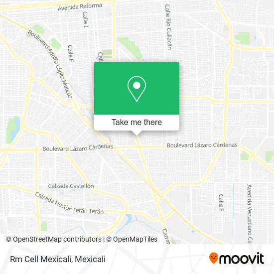 Rm Cell Mexicali map