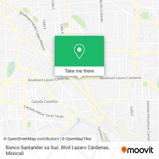 Banco Santander sa Suc. Blvd Lazaro Cárdenas map