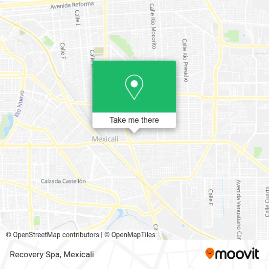 Recovery Spa map