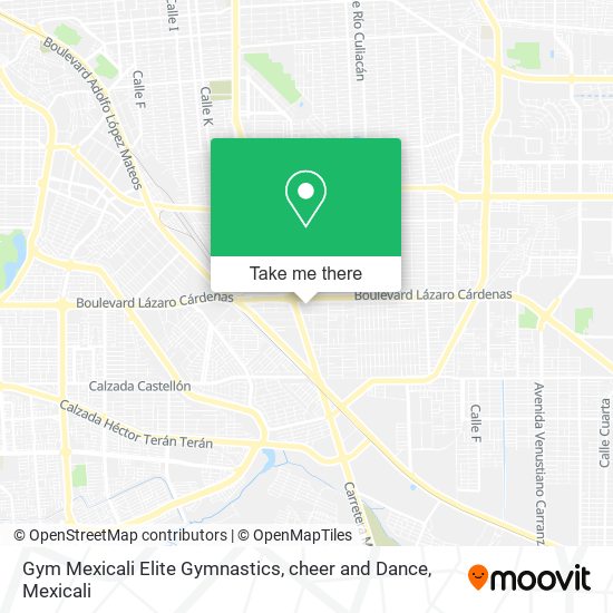 Mapa de Gym Mexicali Elite Gymnastics, cheer and Dance