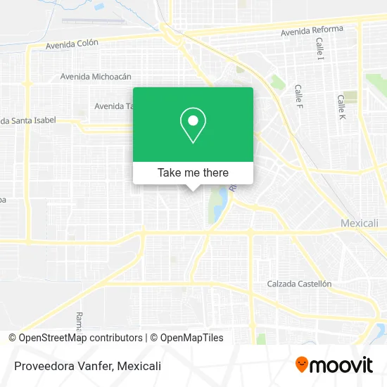 Proveedora Vanfer map
