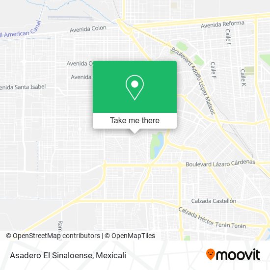 Asadero El Sinaloense map