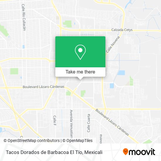 Tacos Dorados de Barbacoa El Tío map