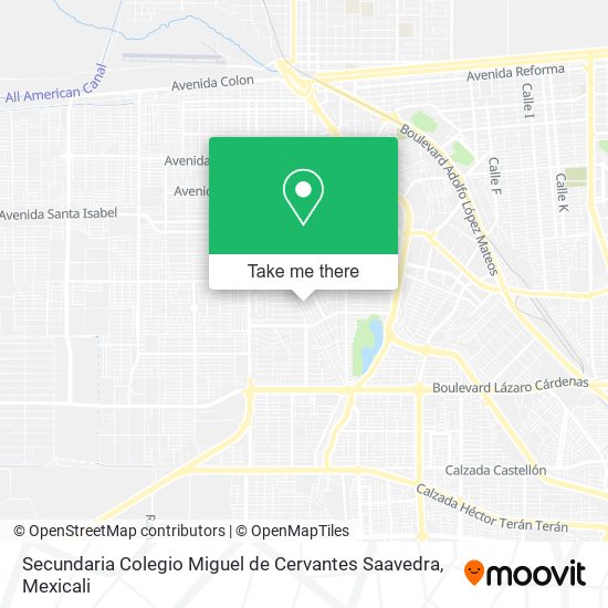 Mapa de Secundaria Colegio Miguel de Cervantes Saavedra