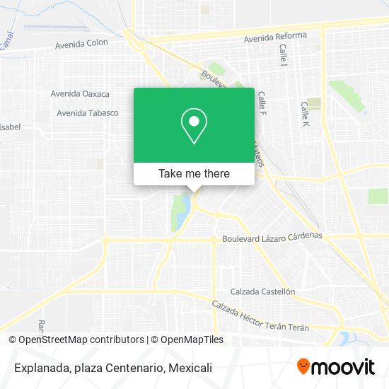 Explanada, plaza Centenario map