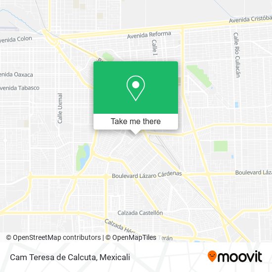 Cam Teresa de Calcuta map