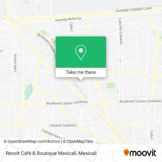 Revolt Café & Boutique Mexicali map