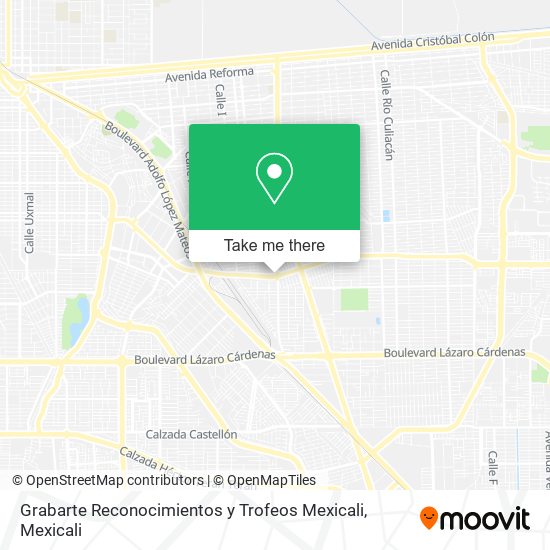 Grabarte Reconocimientos y Trofeos Mexicali map