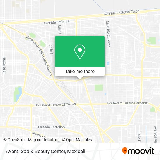 Mapa de Avanti Spa & Beauty Center