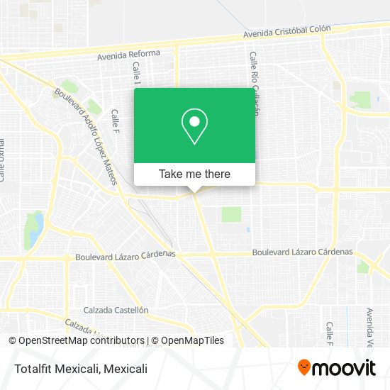 Totalfit Mexicali map