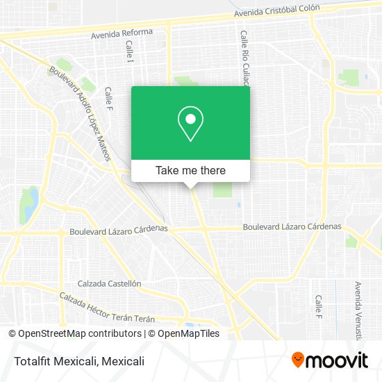 Totalfit Mexicali map