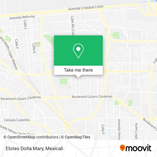 Elotes Doña Mary map