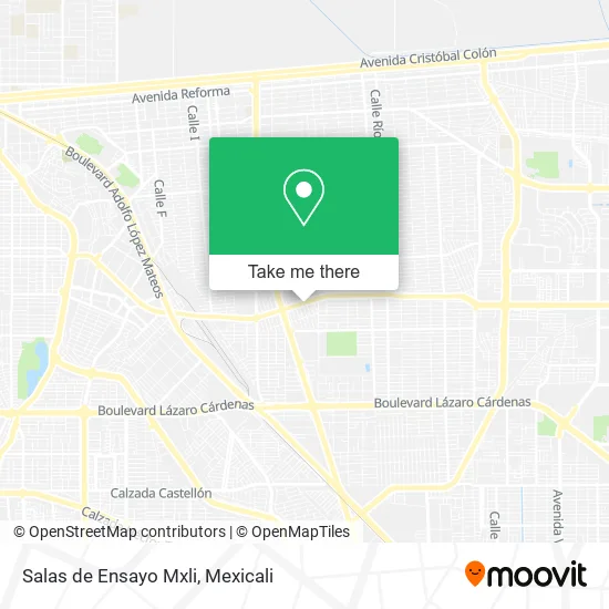 Salas de Ensayo Mxli map