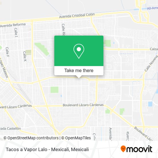 Tacos a Vapor Lalo - Mexicali map