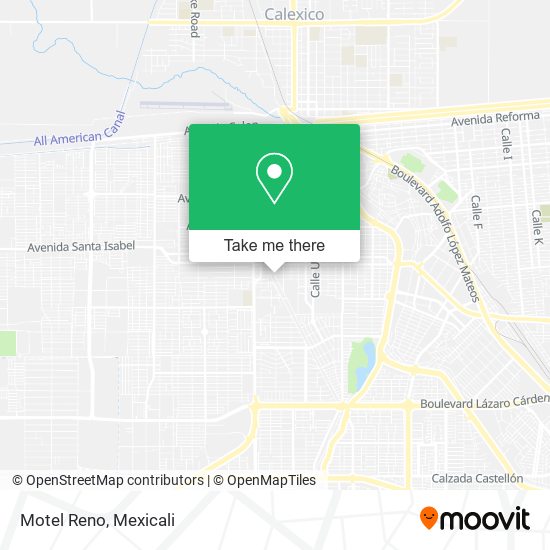 Motel Reno map