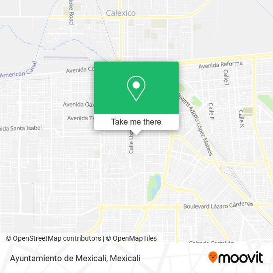 Ayuntamiento de Mexicali map