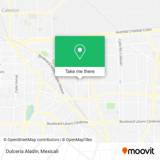Dulcería Aladín map
