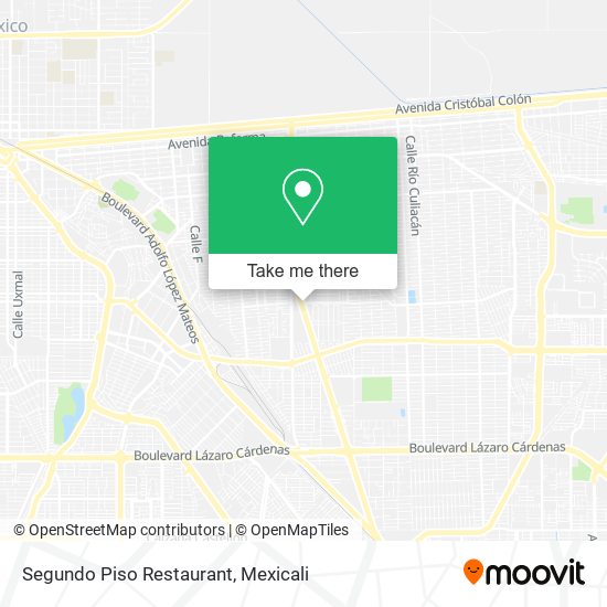 Mapa de Segundo Piso Restaurant