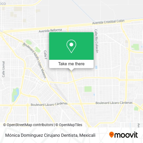 Mónica Domínguez Cirujano Dentista map