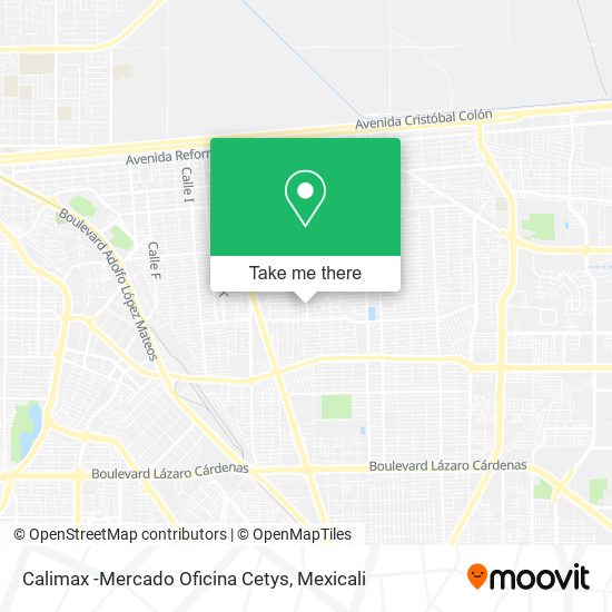 Calimax -Mercado Oficina Cetys map