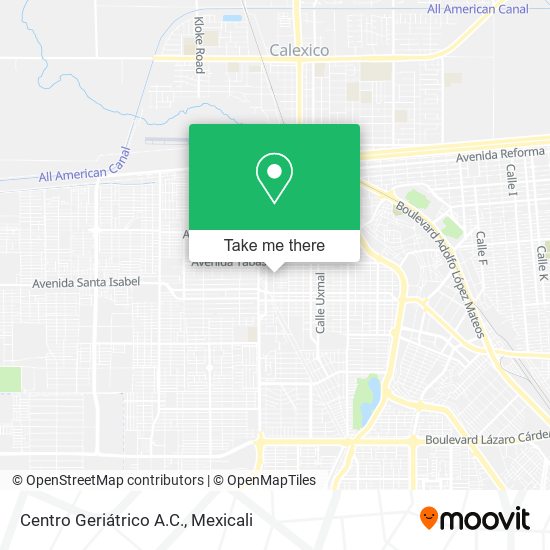 Mapa de Centro Geriátrico A.C.