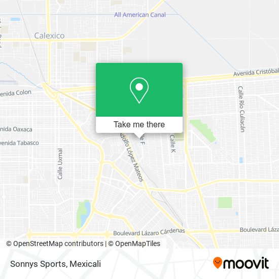 Mapa de Sonnys Sports