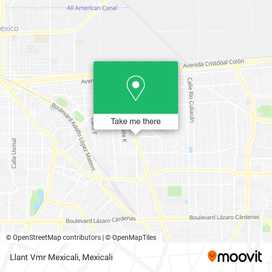 Llant Vmr Mexicali map