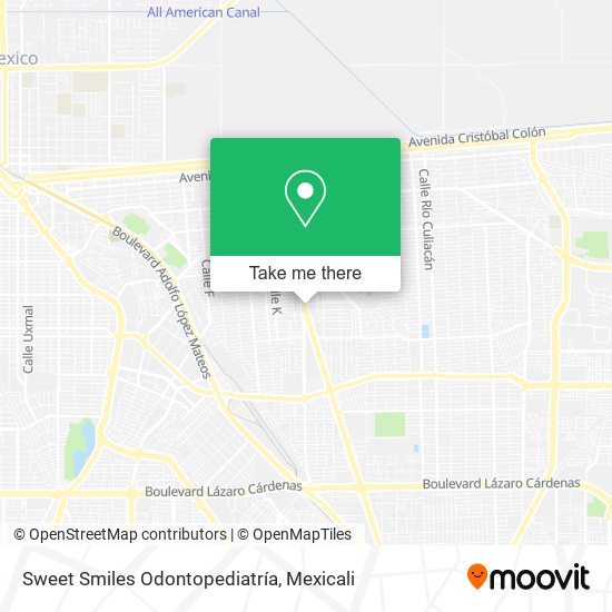 Mapa de Sweet Smiles Odontopediatría