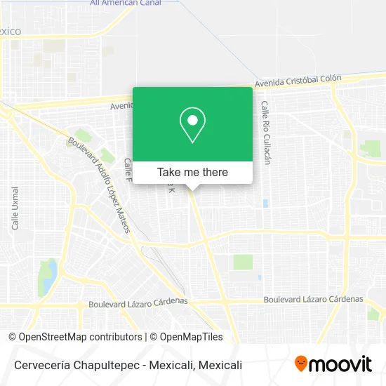Cervecería Chapultepec - Mexicali map