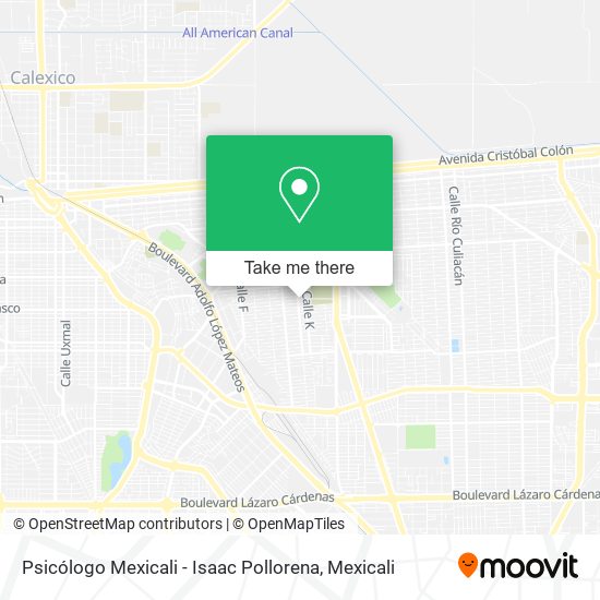 Mapa de Psicólogo Mexicali - Isaac Pollorena