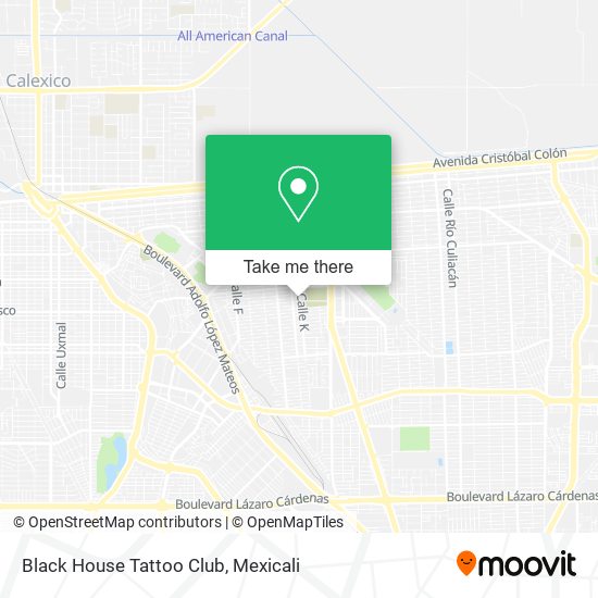 Black House Tattoo Club map