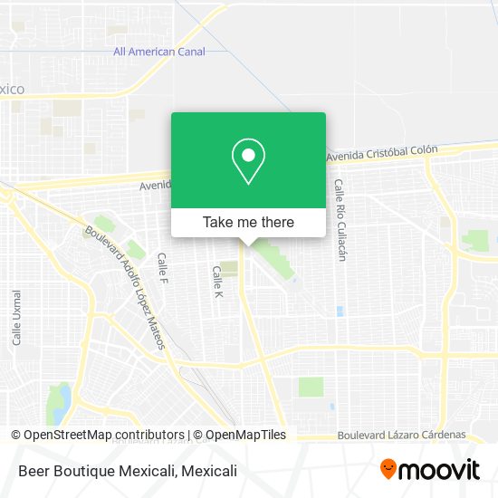 Beer Boutique Mexicali map