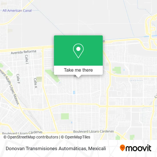 Donovan Transmisiones Automáticas map