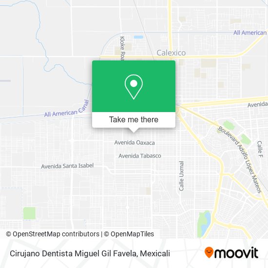 Cirujano Dentista Miguel Gil Favela map