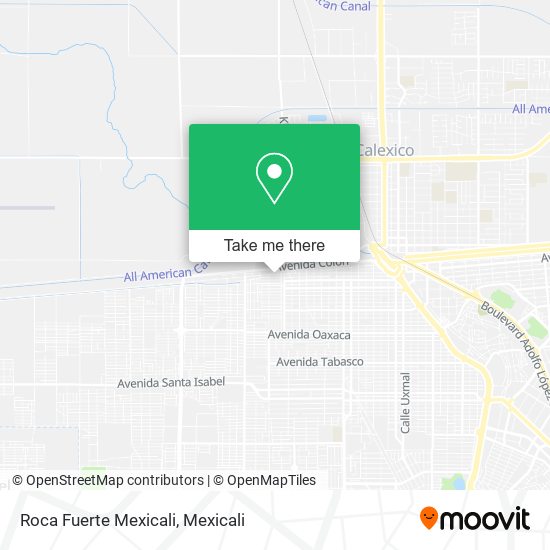 Mapa de Roca Fuerte Mexicali