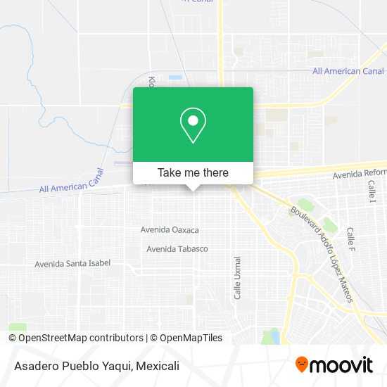 Asadero Pueblo Yaqui map