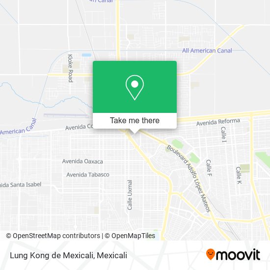 Lung Kong de Mexicali map