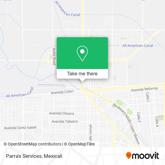 Mapa de Parra's Services