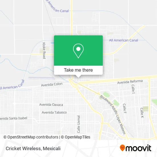 Cricket Wireless map