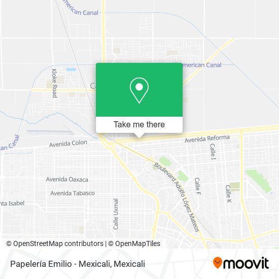 Papelería Emilio - Mexicali map